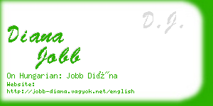 diana jobb business card